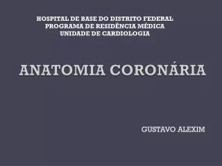 anatomia coron ria