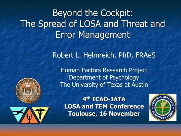 beyond the cockpit the spread of losa and threat and error management