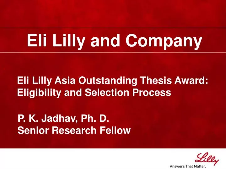 eli lilly and company