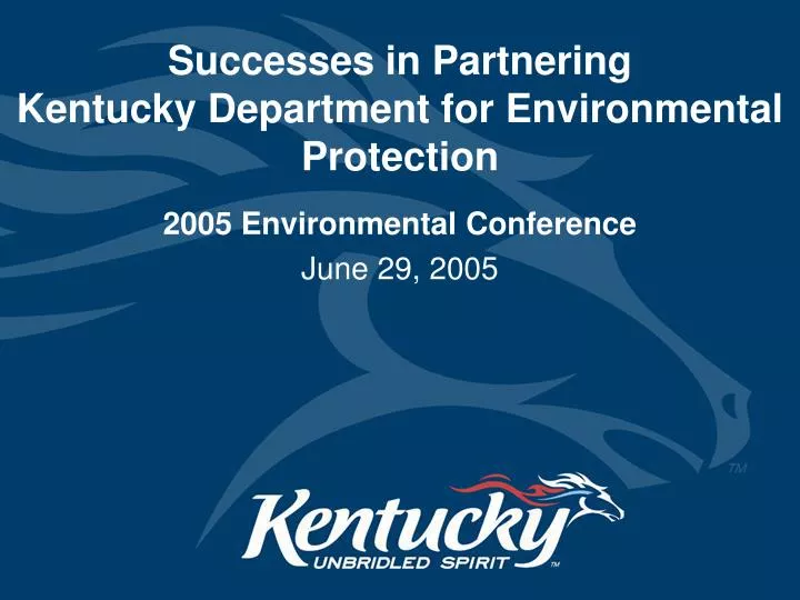 successes in partnering kentucky department for environmental protection