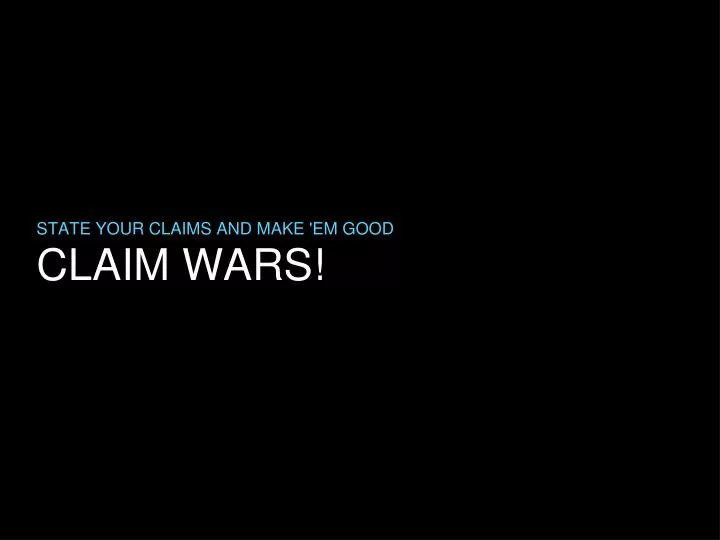 claim wars