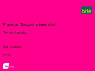 projektas saugesnis internetas