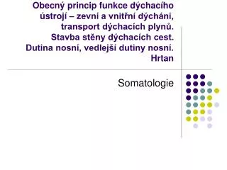 somatologie