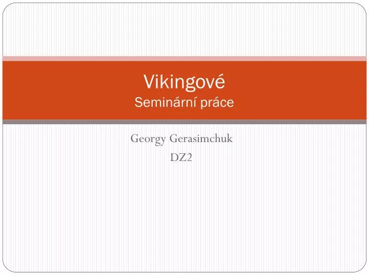 vikingov semin rn pr ce