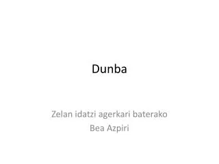 dunba