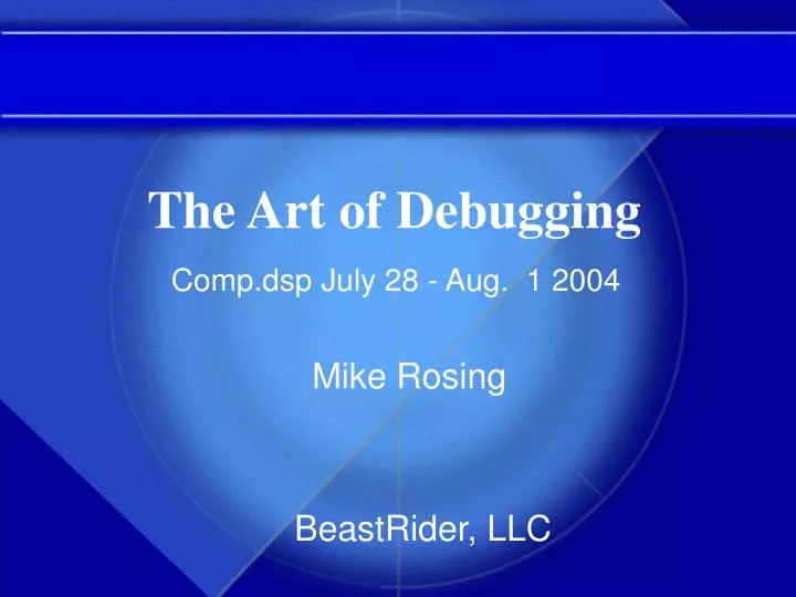 the art of debugging
