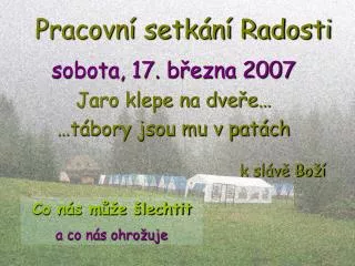 pracovn setk n radosti