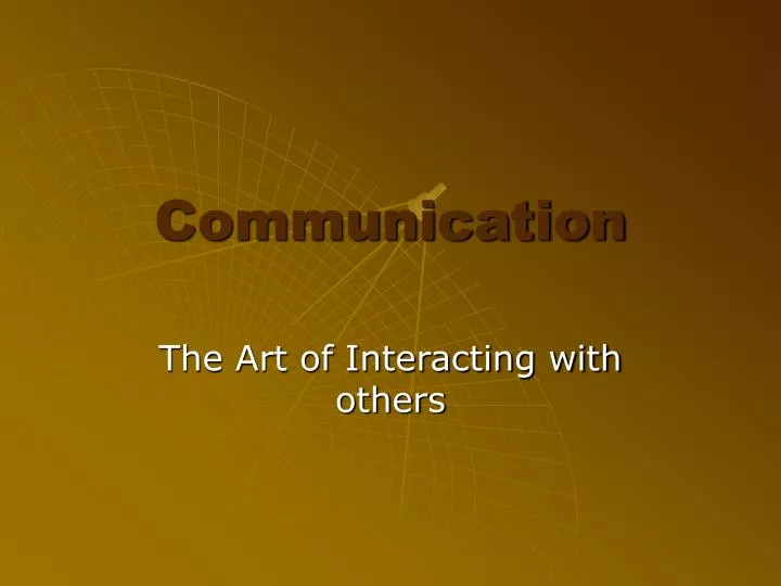 communication