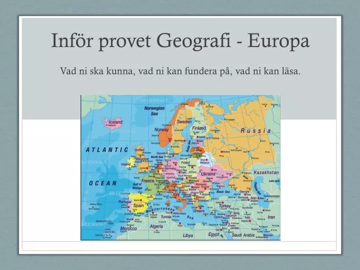 inf r provet geografi europa