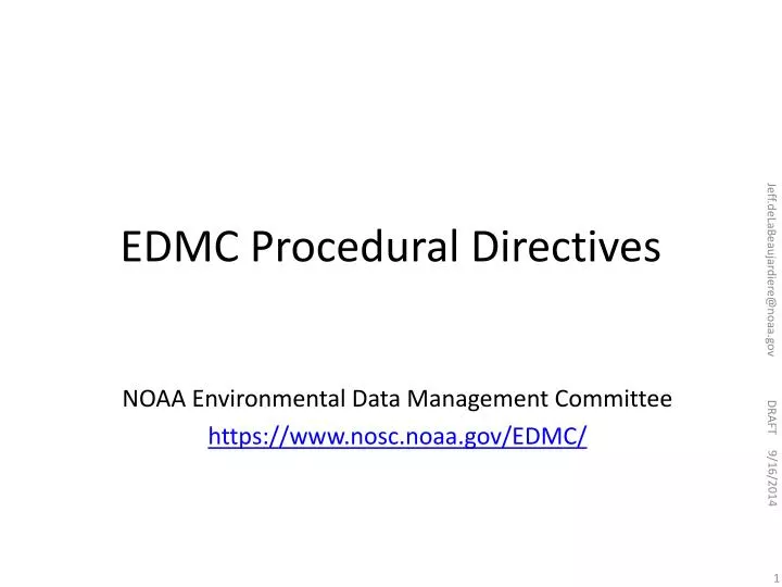 edmc procedural directives
