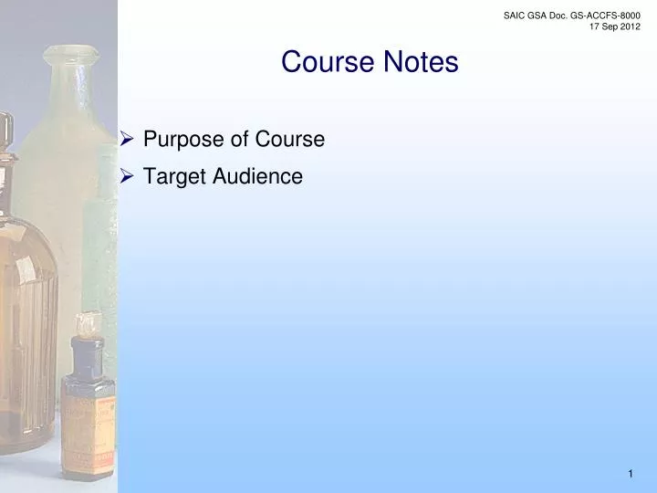 course notes
