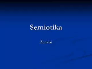 semiotika