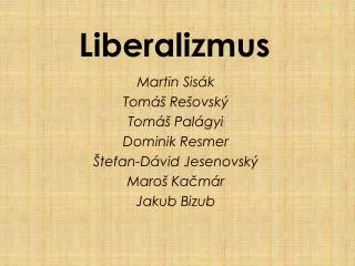 liberalizmus