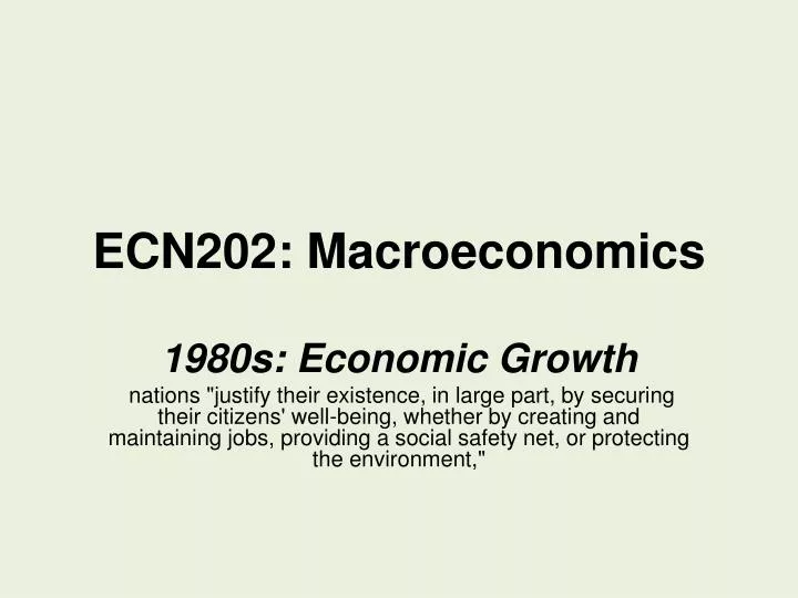ecn202 macroeconomics