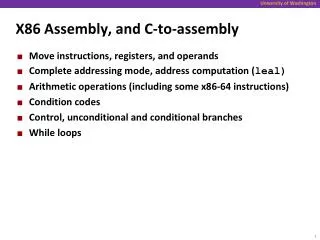 X86 Assembly, and C-to-assembly