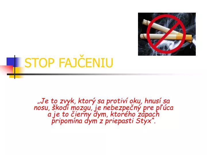 stop faj eniu