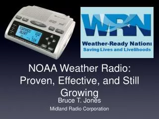 NOAA Weather Radio: Proven, Effective, and Still Growing