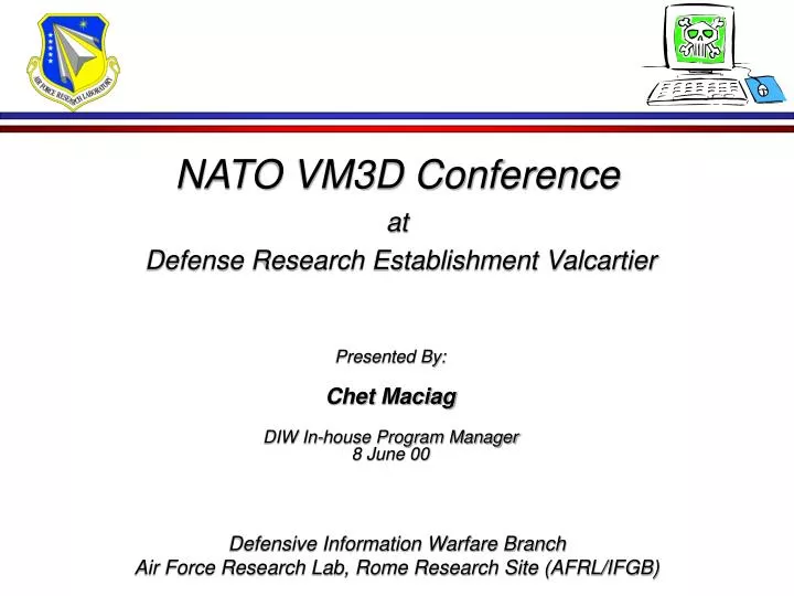 nato vm3d conference at defense research establishment valcartier