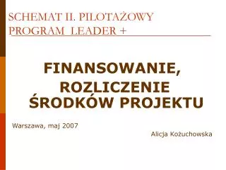 schemat ii pilota owy program leader