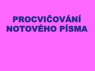procvi ov n notov ho p sma