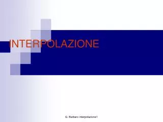 interpolazione