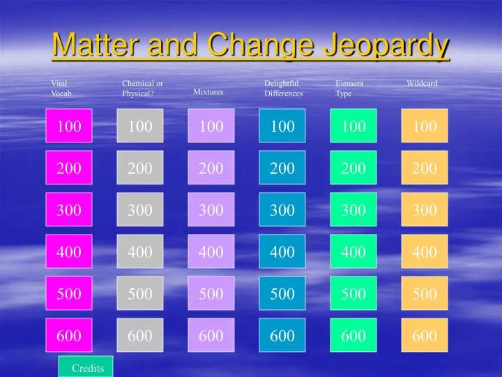 matter and change jeopardy