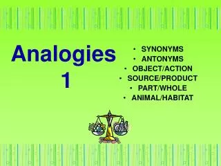 Analogies 1