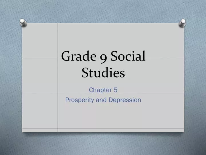grade 9 social studies