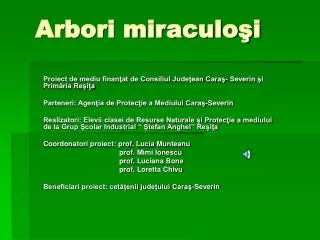arbori miraculo i