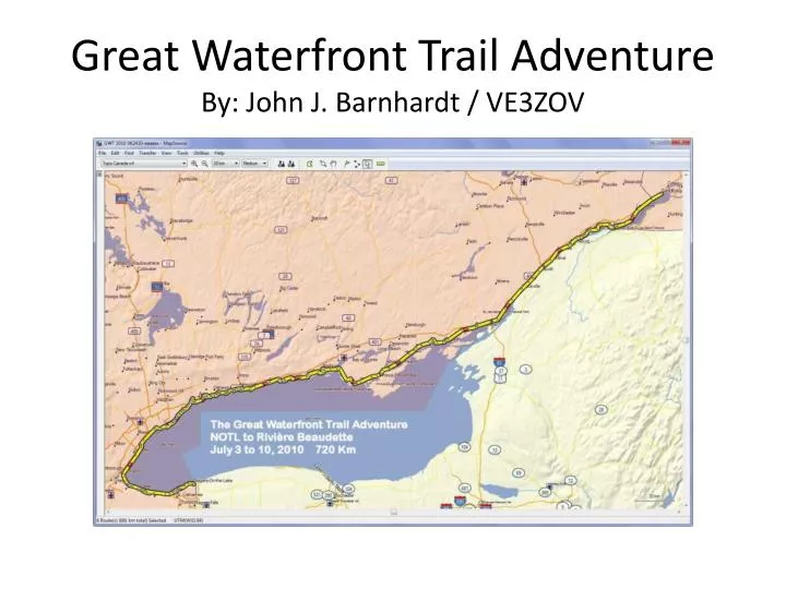 great waterfront trail adventure by john j barnhardt ve3zov