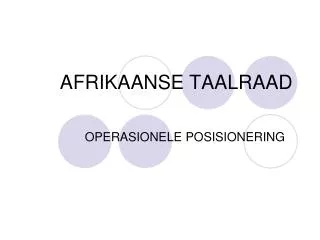 afrikaanse taalraad