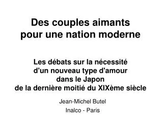 jean michel butel inalco paris
