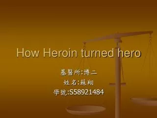 How Heroin turned hero