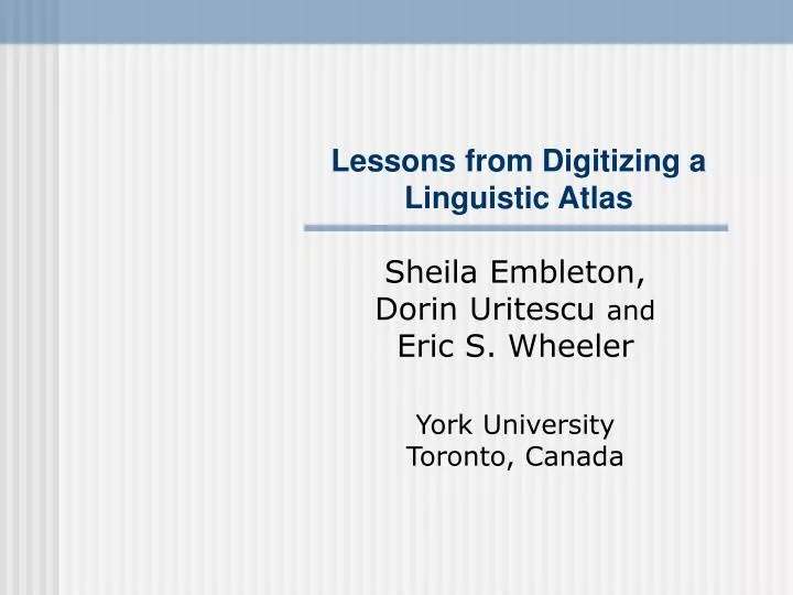 lessons from digitizing a linguistic atlas
