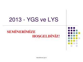 2013 ygs ve lys