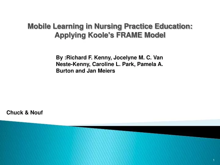 mobile learning in nursing practice education applying koole s frame model