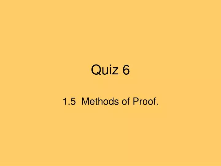 quiz 6