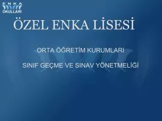 orta ret m kurumlari sinif ge me ve sinav y netmel