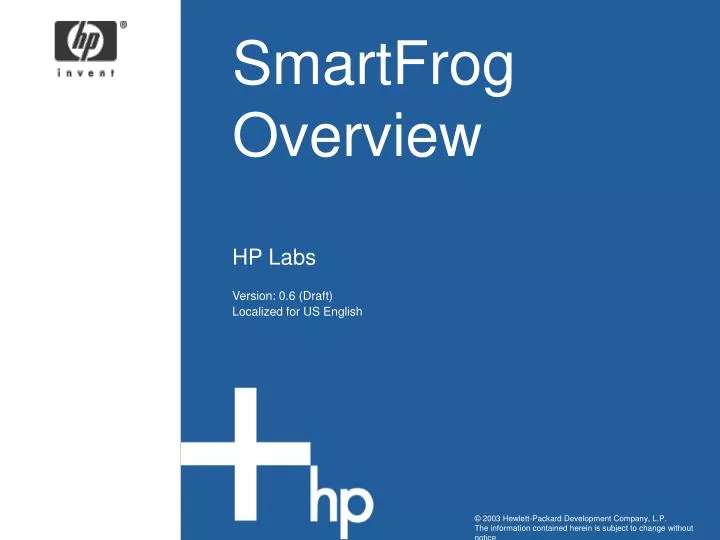 smartfrog overview