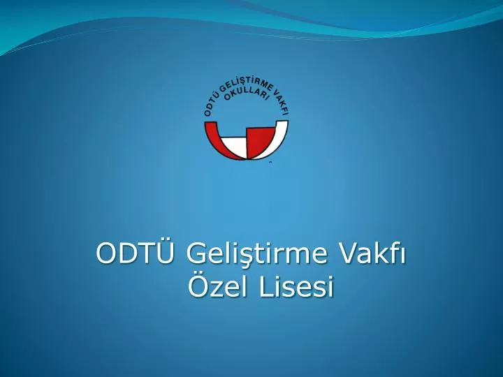 odt geli tirme vakf zel lisesi