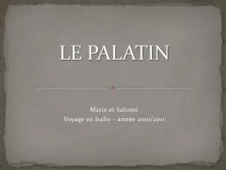 le palatin