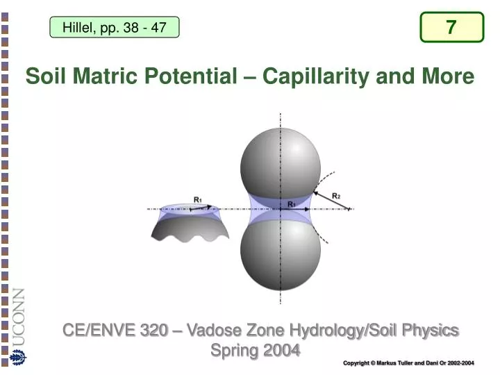 soil matric potential capillarity and more