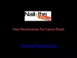 Nail The Deal - Latest Waxing, Beauty Salon Deals & Packages