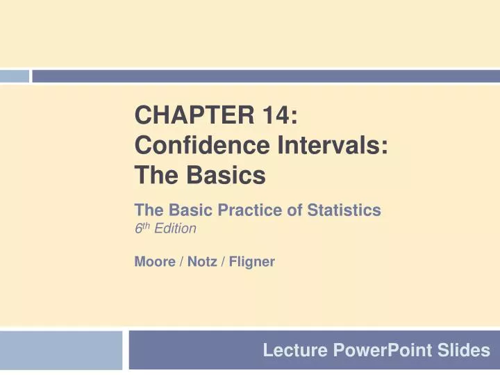 chapter 14 confidence intervals the basics