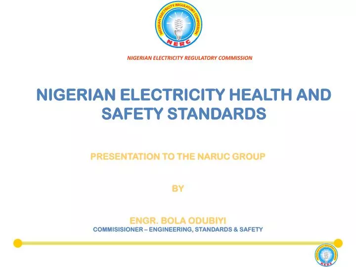 nigerian electricity health and safety standards