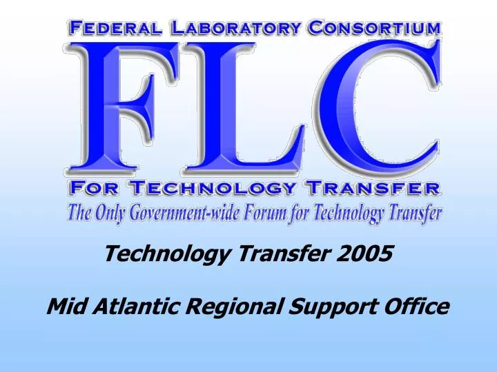 technology transfer 2005 mid atlantic regional support office