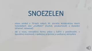 snoezelen