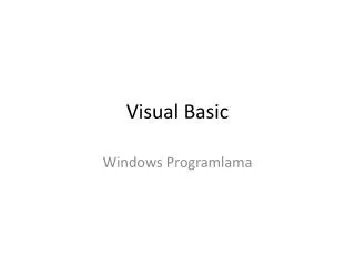 visual basic