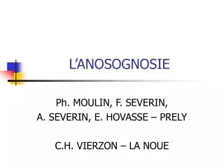 l anosognosie