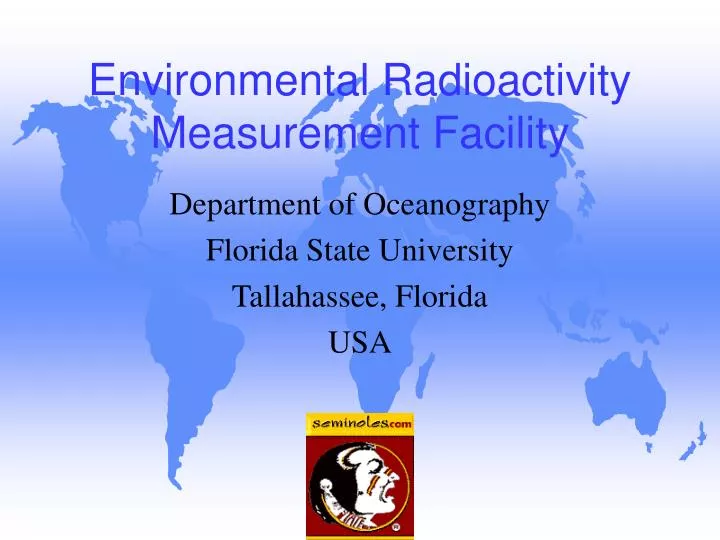 environmental radioactivity measurement facility